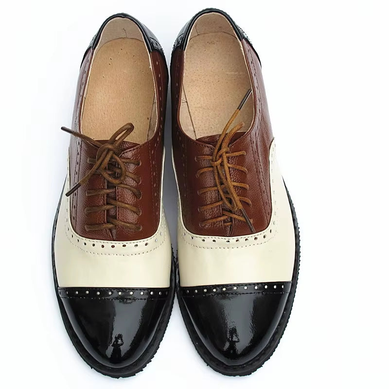 Genuine Leather Oxford Shoes Loafers for Woman Sneakers Female Oxfords Luxury Formal Single Strap Shoes Woman Spring Summer