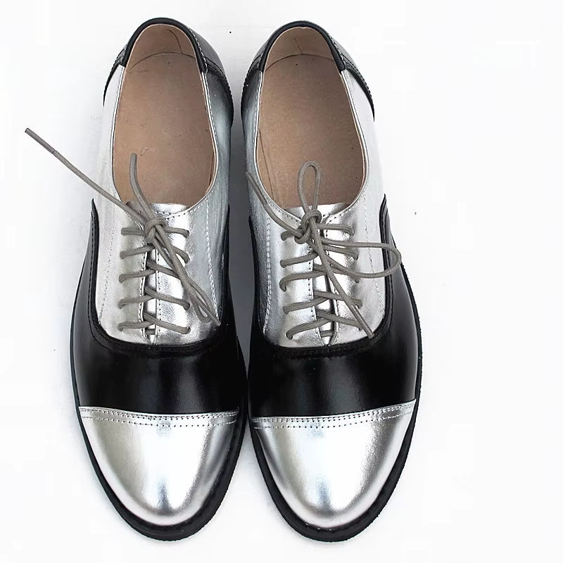 Genuine Leather Oxford Shoes Loafers for Woman Sneakers Female Oxfords Luxury Formal Single Strap Shoes Woman Spring Summer