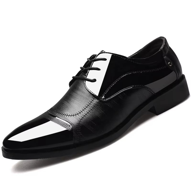 Business Luxury Oxford Shoes Men Breathable Leather Shoes Rubber Formal Dress Shoes Male Office Party Wedding Shoes Mocassins Ty