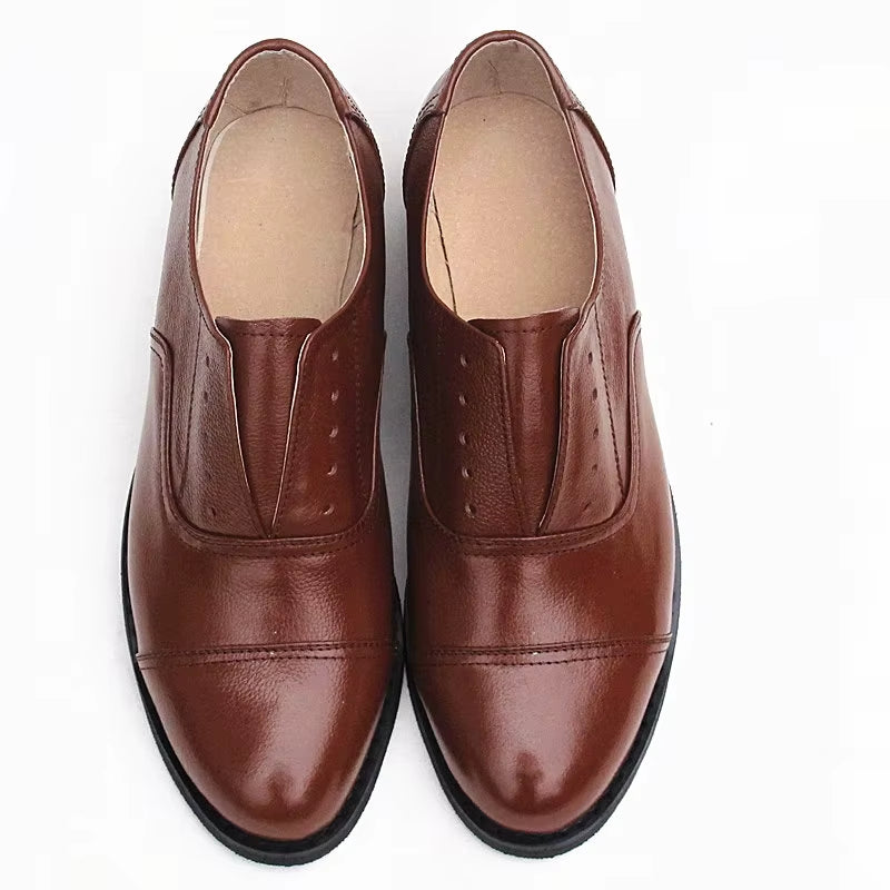 Genuine Leather Oxford Shoes Loafers for Woman Sneakers Female Oxfords Luxury Formal Single Strap Shoes Woman Spring Summer