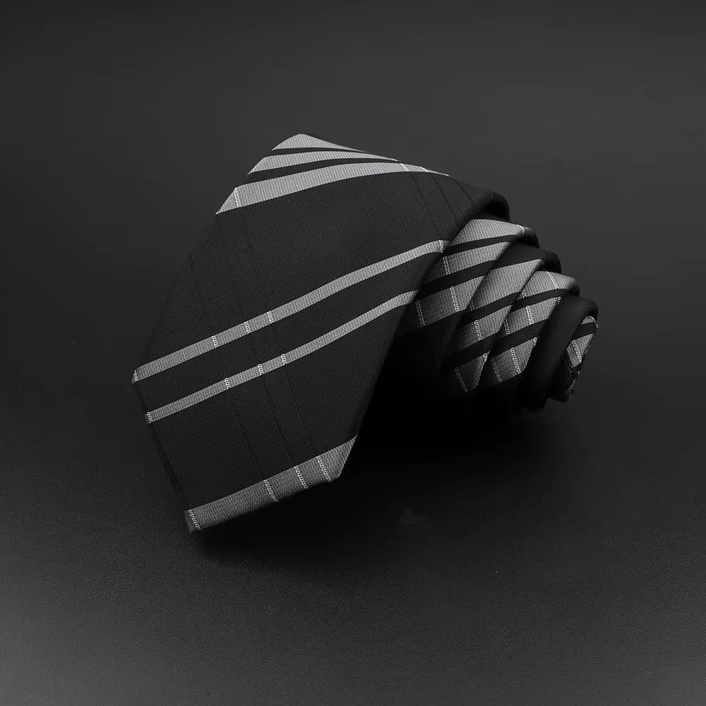 Casual Ties for Men Jacquard Striped Plaid Paisley Necktie Polyester Narrow Tie Skinny Suit Shirt Gift Accessory Gift Cravate