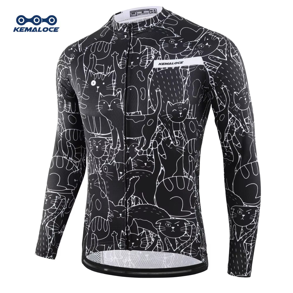 Cycling Jersey Long Sleeves Men&Women White MTB Jersey 2023 Bicycle Shirt Team Bike Wear Summer Premium Cycle Clothes