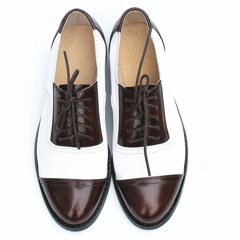 Genuine Leather Oxford Shoes Loafers for Woman Sneakers Female Oxfords Luxury Formal Single Strap Shoes Woman Spring Summer