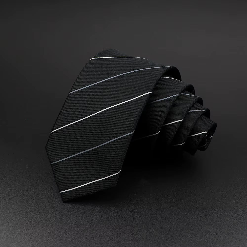 Casual Ties for Men Jacquard Striped Plaid Paisley Necktie Polyester Narrow Tie Skinny Suit Shirt Gift Accessory Gift Cravate