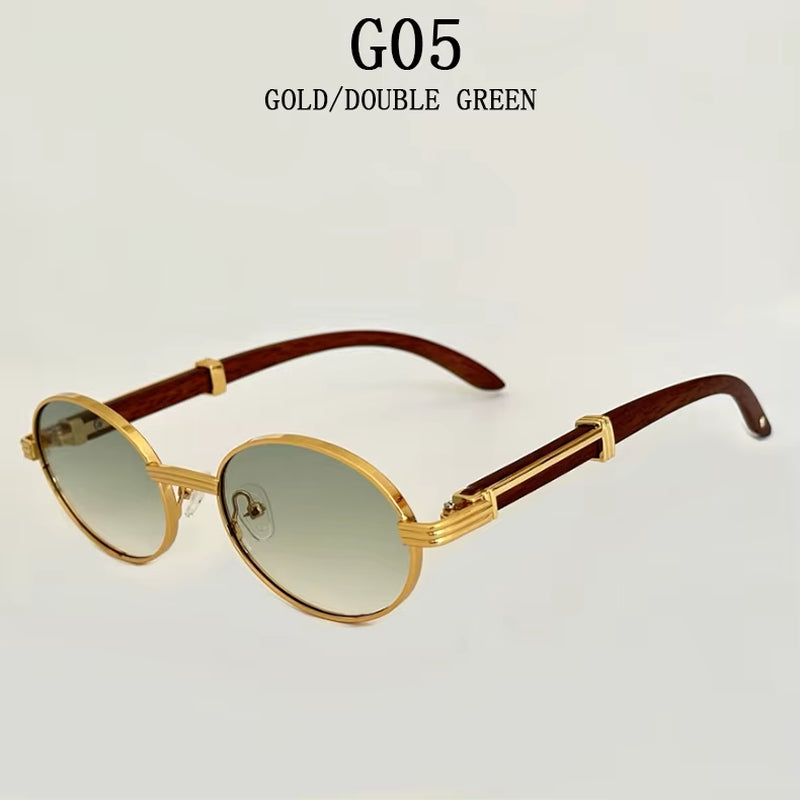 2024 Oval Sunglasses Women Luxury Vintage Sunglasses for Men Retro Luxe Fashion Glasses Lunette Soleil Femme Gafas De Sol Hombre