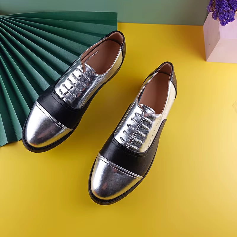 Genuine Leather Oxford Shoes Loafers for Woman Sneakers Female Oxfords Luxury Formal Single Strap Shoes Woman Spring Summer