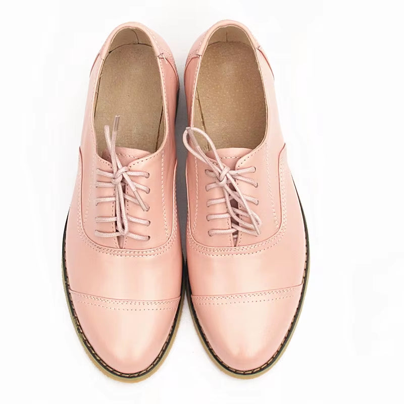 Genuine Leather Oxford Shoes Loafers for Woman Sneakers Female Oxfords Luxury Formal Single Strap Shoes Woman Spring Summer