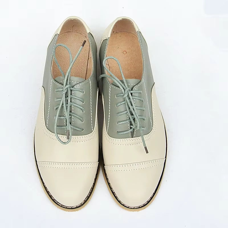 Genuine Leather Oxford Shoes Loafers for Woman Sneakers Female Oxfords Luxury Formal Single Strap Shoes Woman Spring Summer