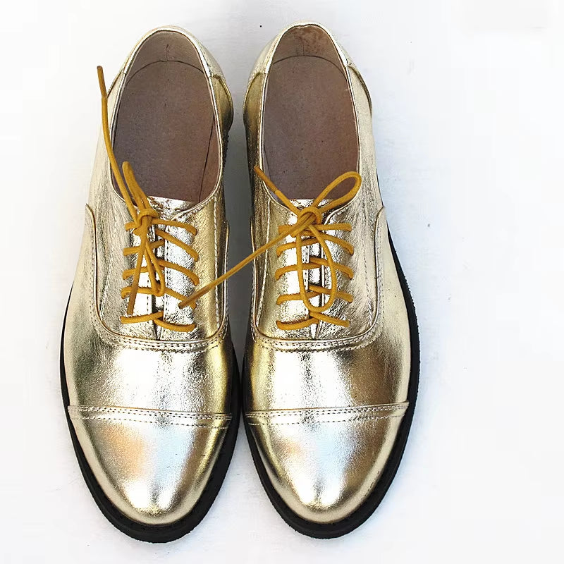 Genuine Leather Oxford Shoes Loafers for Woman Sneakers Female Oxfords Luxury Formal Single Strap Shoes Woman Spring Summer