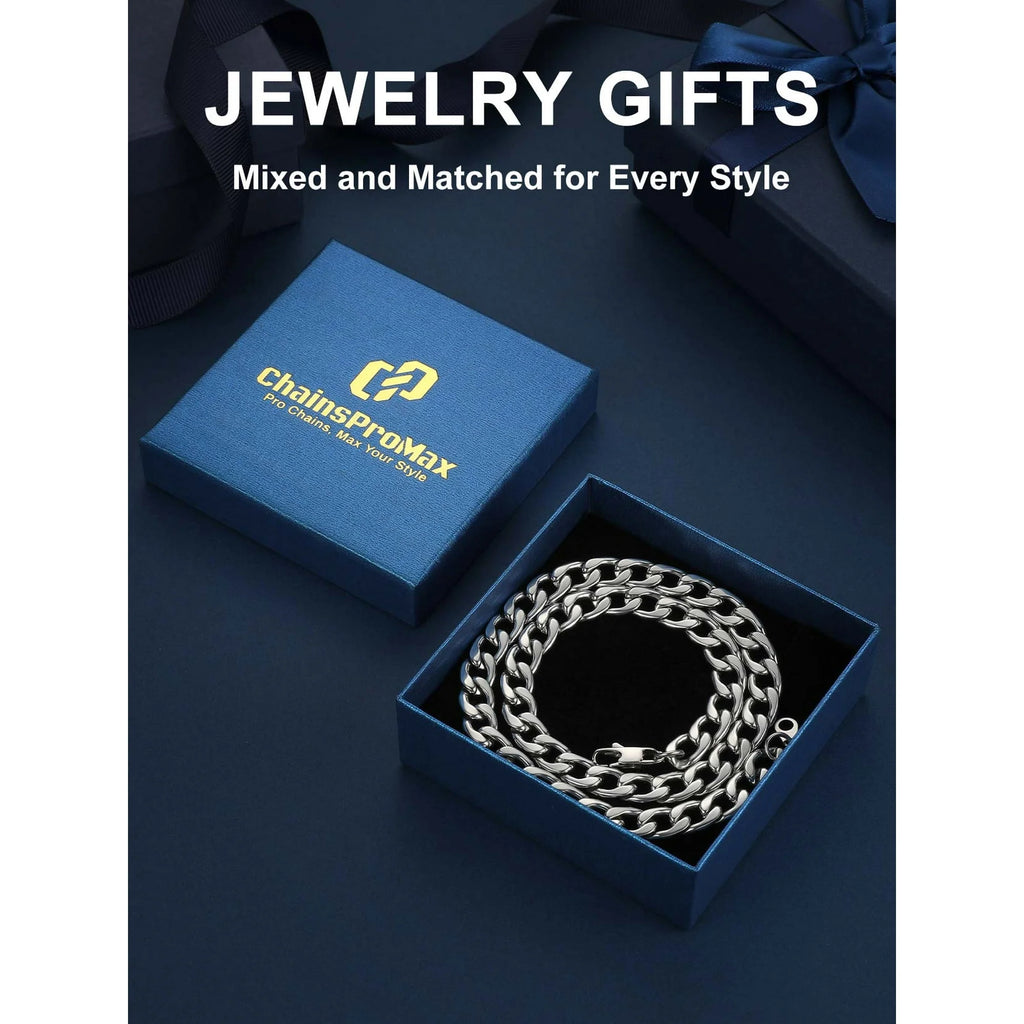 Mens Cuban Link Chain Necklace 5Mm 26Inch Finding Chain for Pendant Dad Gold Plated Chain