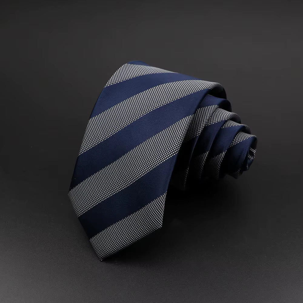 Casual Ties for Men Jacquard Striped Plaid Paisley Necktie Polyester Narrow Tie Skinny Suit Shirt Gift Accessory Gift Cravate